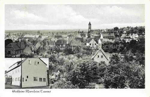AK / Ansichtskarte Marxheim Hofheim Taunus Hessen Ansicht mit Kirche Gasthaus zum Adler