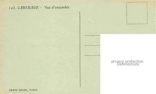 AK / Ansichtskarte Carthage  Karthago Carthago Tunesie Vue d'ensemble