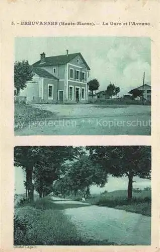 AK / Ansichtskarte Breuvannes-en-Bassigny 52 Haute-Marne La Gare et l'Avenue
