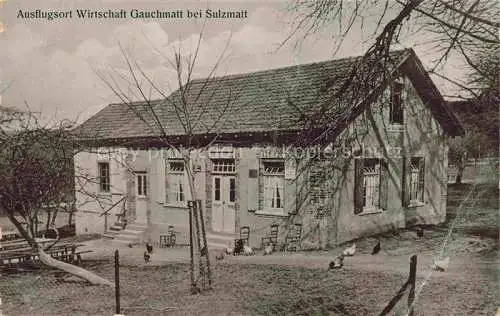 AK / Ansichtskarte Sulzmatt Soultzmatt Guebwiller 68 Haut-Rhin Ausflugsort Wirtschaft Gauchmatt