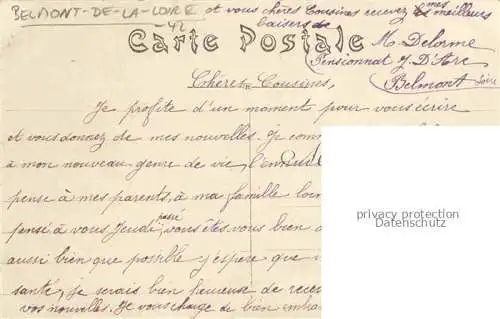 AK / Ansichtskarte Belmont-de-la-Loire ROANNE 42 Loire Vue générale prise de Magny