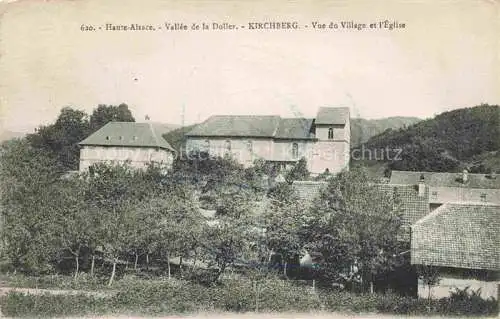AK / Ansichtskarte Kirchberg Thann 68 Haut-Rhin Vue du village et l'église Vallée de la Doller