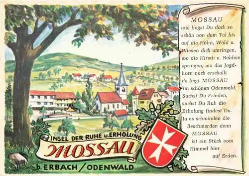 AK / Ansichtskarte Mossau Odenwaldkreis Hessen Ortsmotiv Illustration