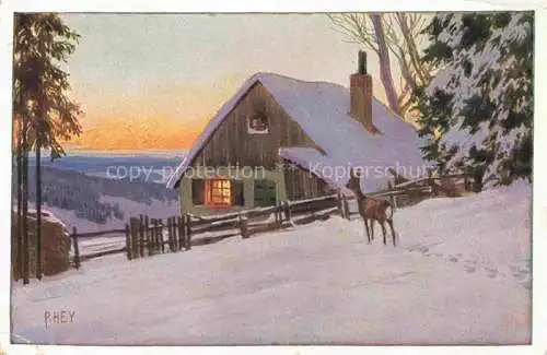 AK / Ansichtskarte HEY Paul Nr. 180 Neujahr Novelle Annee Reh 