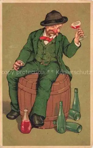 AK / Ansichtskarte Wein Wine Vin Vino-- Fas 