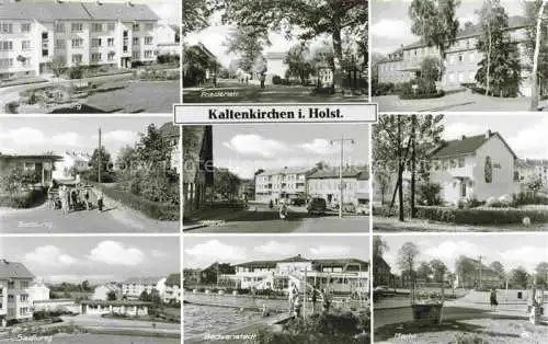 AK / Ansichtskarte Kaltenkirchen Holstein Teilansichten Friedenstrasse Wohnsiedlung Badeanstalt Markt