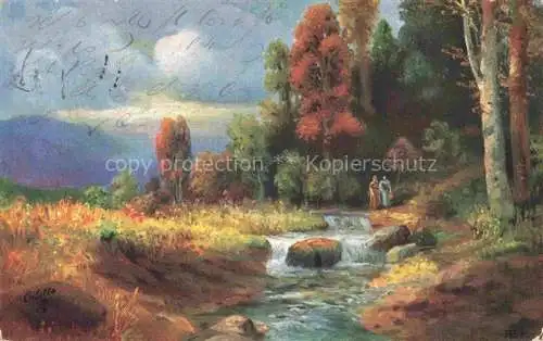 AK / Ansichtskarte Verlag Tucks Oilette Serie Nr. 6929 in Wood and Dale wiese