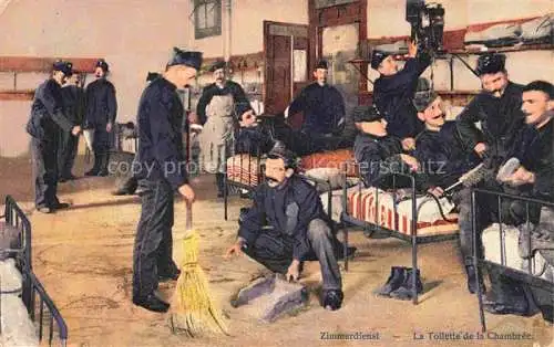 AK / Ansichtskarte Militaria Schweiz Zimmerdienst Toilette de la Chambree