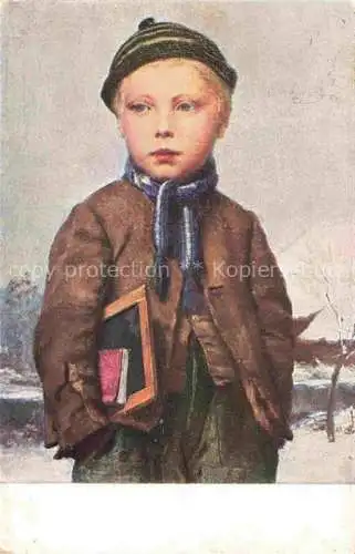 AK / Ansichtskarte ANKER Albert (1831-1910) Kuenstlerkarte Berner Schulbub Kind 