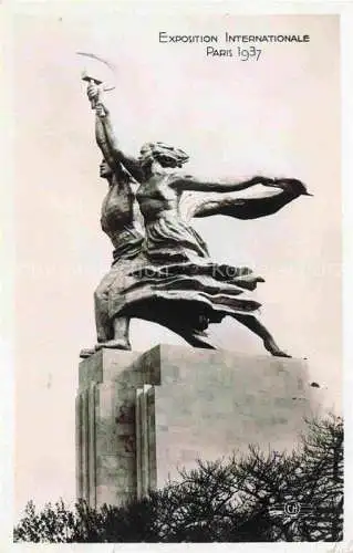 AK / Ansichtskarte Exposition Internationale Paris 1937 Monument Pavillon L U.R.S.S