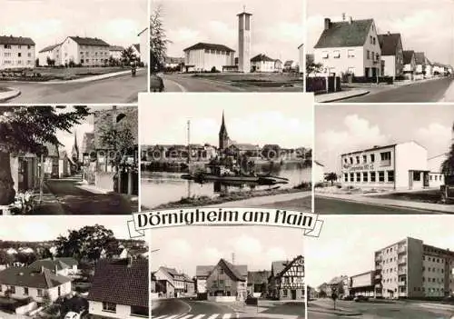 AK / Ansichtskarte Doernigheim Maintal Hessen Teilansichten Kirche Hauptstrasse Turngemeinde