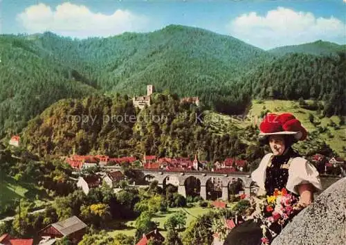 AK / Ansichtskarte Hornberg  Schwarzwald Panorama Hornbergbahn Viadukt