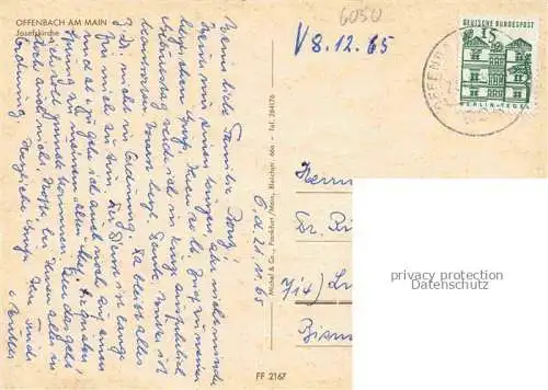 AK / Ansichtskarte OFFENBACH  MAIN Josefskirche