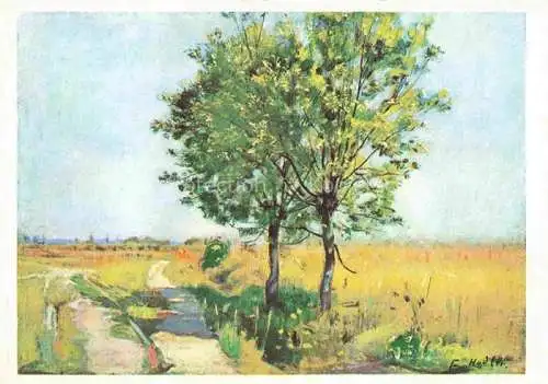AK / Ansichtskarte HODLER Ferdinand (1853-1918) Kuenstlerkarte Weidenbaeume 