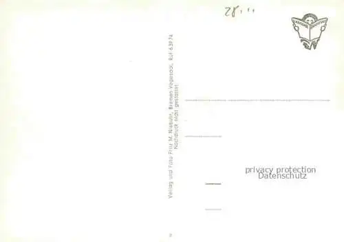 AK / Ansichtskarte Vegesack Lesummuendung Stadt am hohen Ufer Stadtgarten Weser