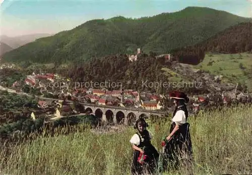 AK / Ansichtskarte Hornberg  Schwarzwald Panorama Schwarzwaldbahn