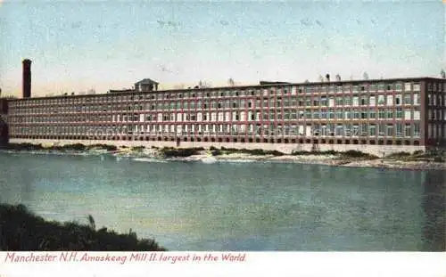 AK / Ansichtskarte Manchester New Hampshire USA Amoskeag Mill II. largest in the world