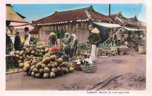 AK / Ansichtskarte SAIGON Ho-Chi-Minh-Stadt Vietnam Marché de Cau ong lanh