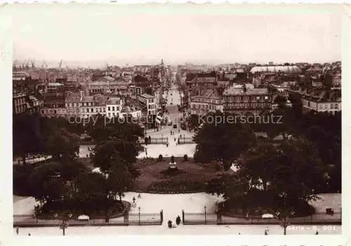AK / Ansichtskarte LE HAVRE 76 Jardin de l'Hôtel de Ville et Rue de Paris