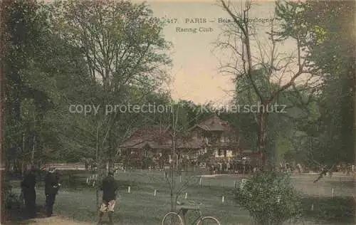 AK / Ansichtskarte PARIS 75 Bois de Boulogne Racing Club
