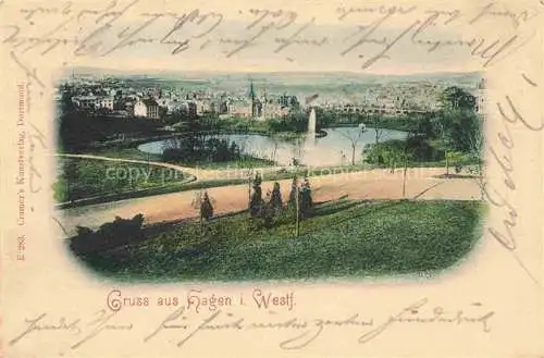 AK / Ansichtskarte Hagen Westfalen Panorama Deutsche Reichspost