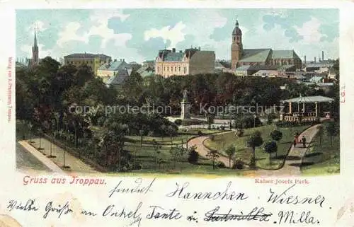 AK / Ansichtskarte Troppau OPAVA CZ Kaiser-Josefs-Park Kuenstlerkarte