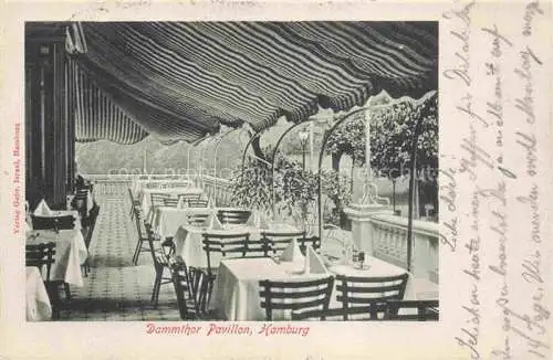 AK / Ansichtskarte HAMBURG Dammthor Pavillon Restaurant Terrasse