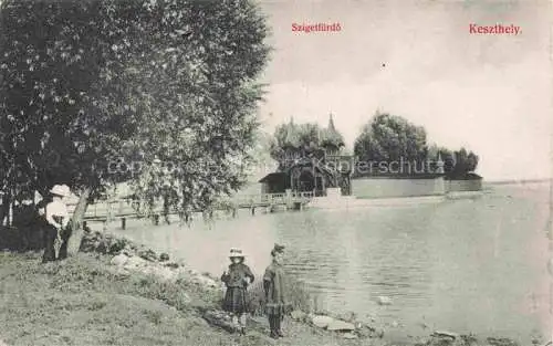 AK / Ansichtskarte Keszthely Kesztely Balaton Plattensee HU Szigetfuerdoe