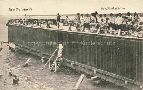 AK / Ansichtskarte Keszthely Kesztely Balaton Plattensee HU Napfuerdoe fedélzet