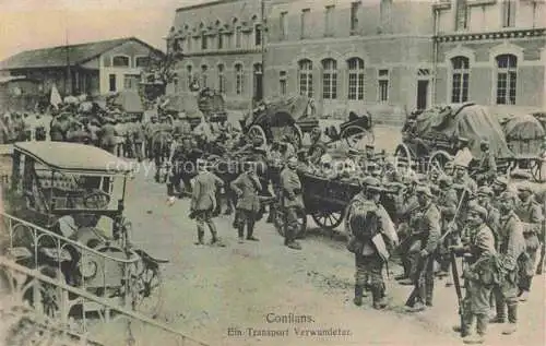 AK / Ansichtskarte Conflans-en-Jarnisy 54 Meurthe-et-Moselle Ein Transport Verwundeter 1. Weltkrieg