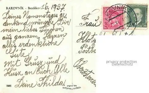 AK / Ansichtskarte Rakovnik Rakovnick Rakonitz CZ Bezdekov