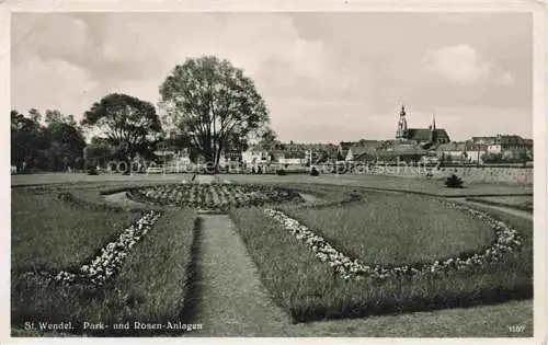 AK / Ansichtskarte St Wendel Saarland Park- und Rosenanlagen