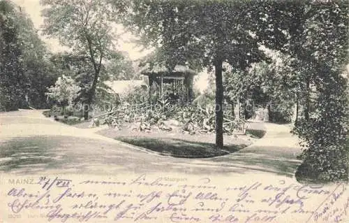 AK / Ansichtskarte MAINZ  Rhein Stadtpark Pavillon