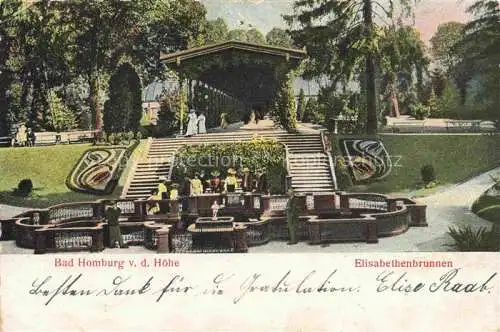AK / Ansichtskarte BAD HOMBURG von der Hoehe Hessen Elisabethenbrunnen