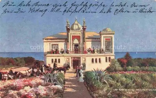 AK / Ansichtskarte MENTON 06 Alpes-Maritimes Cap Martin Hôtel Pavillon Kuenstlerkarte