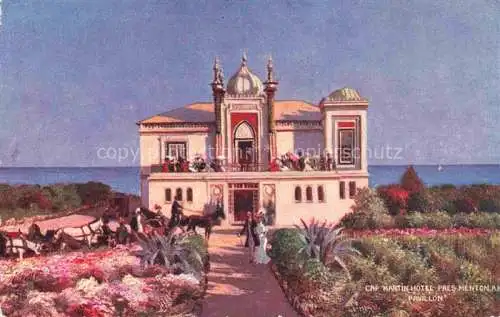 AK / Ansichtskarte MENTON 06 Alpes-Maritimes Cap Martin Hôtel Pavillon Kuenstlerkarte
