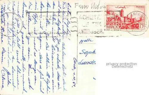 AK / Ansichtskarte CASABLANCA Maroc Place Lyautey Municipalité et Palais de Justice