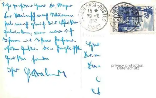 AK / Ansichtskarte CASABLANCA Maroc Quartier de Bourgogne vu d'avion