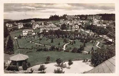 AK / Ansichtskarte Oberhof  Thueringen Panorama Blick vom Schlosshotel mit grossem Kurgarten