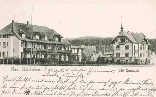 AK / Ansichtskarte Bad Kudowa Kudowa-Zdroj Niederschlesien PL Villa Grunwald