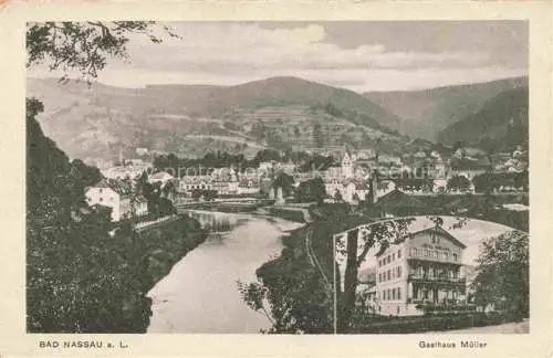 AK / Ansichtskarte Bad Nassau Rheinland-Pfalz Panorama Gasthaus Mueller