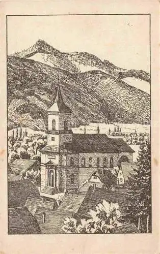 AK / Ansichtskarte Walbach Colmar 68 Haut-Rhin Kirche Kuenstlerkarte