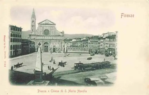 AK / Ansichtskarte FIRENZE Florence Florenz Toscana IT Piazza e Chiesa di Santa Maria Novella