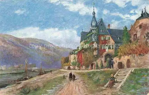 AK / Ansichtskarte Traben-Trarbach Mosel Hotel Clauss Feist Kuenstlerkarte
