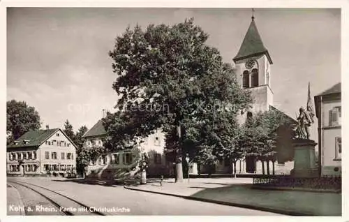AK / Ansichtskarte Kehl  Rhein Baden BW Partie mit Christuskirche