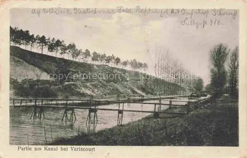 AK / Ansichtskarte Variscourt LAON 02 Aisne Partie am Kanal