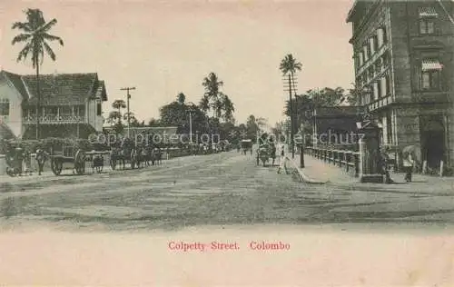 AK / Ansichtskarte COLOMBO  Ceylon Sri Lanka Colpetty Street
