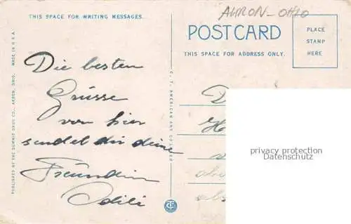 AK / Ansichtskarte Akron Ohio USA Main Street looking north from Exchange Street