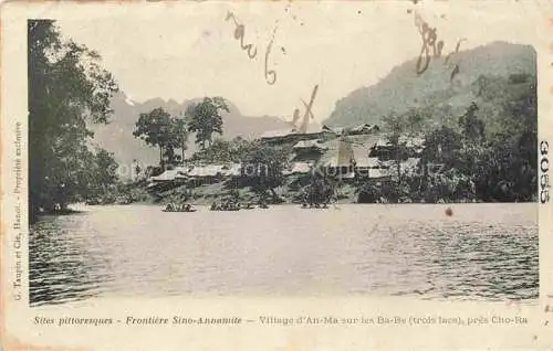 AK / Ansichtskarte An-Ma Cho-Ra Ba-Be Vietnam Frontière Sino-Annamite Village sur les Ba-Be
