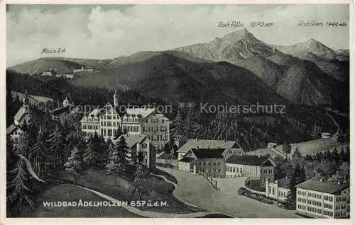 AK / Ansichtskarte Adelholzen Oberbayern Bad Panorama Wildbad Bayerische Alpen